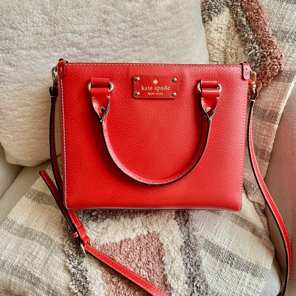 kate spade Red Crossbody Bag with Top Handles